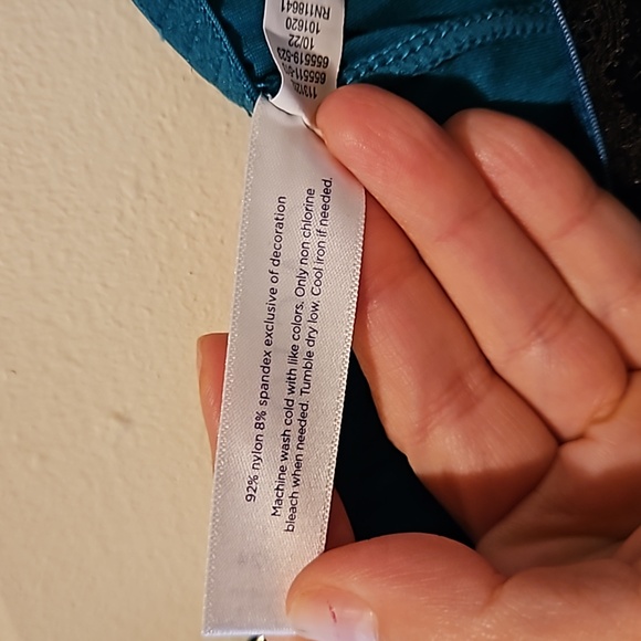 Cacique Teal and Black Lace Nighty in size 22/24 - Picture 7 of 9